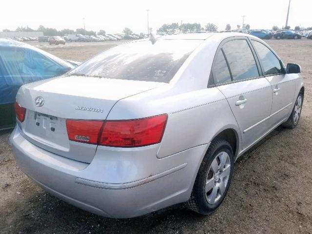 5NPET46C69H404815 - 2009 HYUNDAI SONATA GLS WHITE photo 4