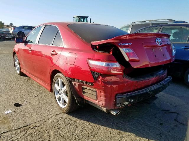 4T1BK46K98U060331 - 2008 TOYOTA CAMRY LE RED photo 3