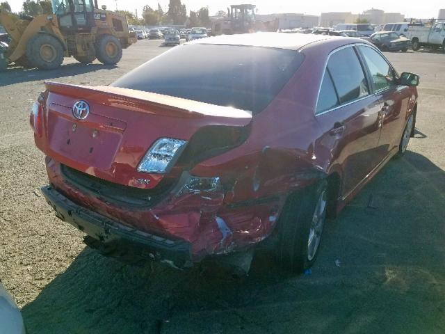 4T1BK46K98U060331 - 2008 TOYOTA CAMRY LE RED photo 4