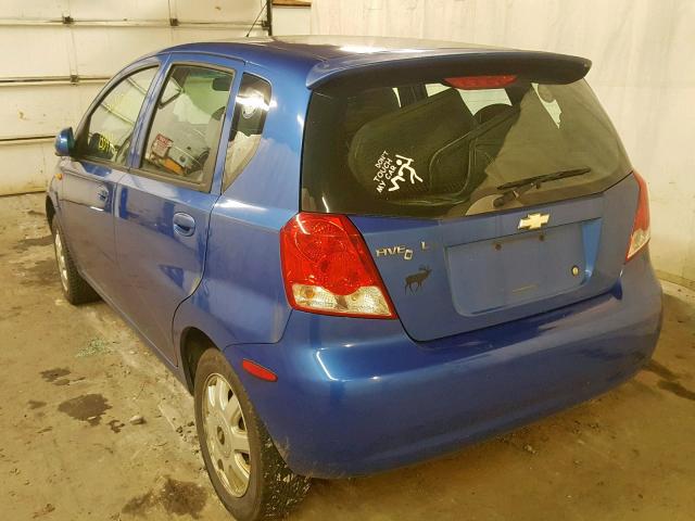 KL1TJ62694B161642 - 2004 CHEVROLET AVEO LS BLUE photo 3