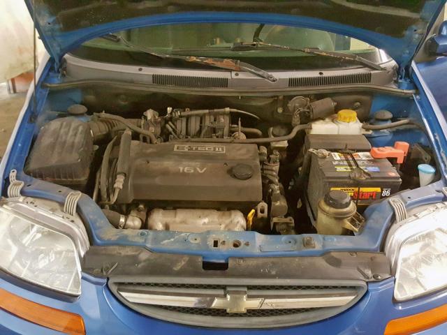 KL1TJ62694B161642 - 2004 CHEVROLET AVEO LS BLUE photo 7