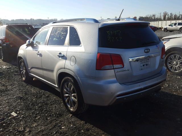 5XYKWDA23CG283152 - 2012 KIA SORENTO SX SILVER photo 3