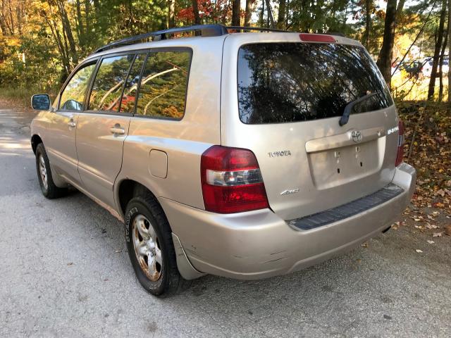 JTEHD21A260044662 - 2006 TOYOTA HIGHLANDER BEIGE photo 3