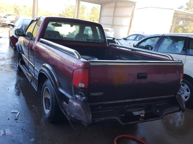 1GTCS19W7S8505798 - 1995 GMC SONOMA BURGUNDY photo 3