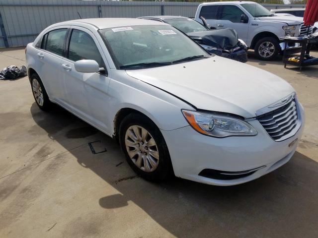 1C3CCBAB3DN641043 - 2013 CHRYSLER 200 LX WHITE photo 1