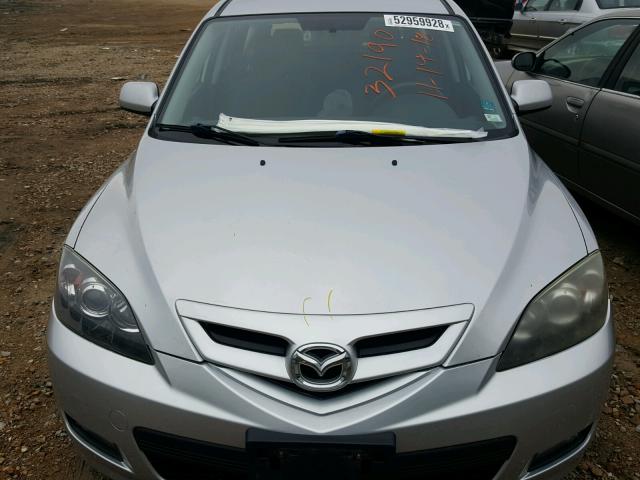 JM1BK143571684433 - 2007 MAZDA 3 HATCHBAC SILVER photo 7