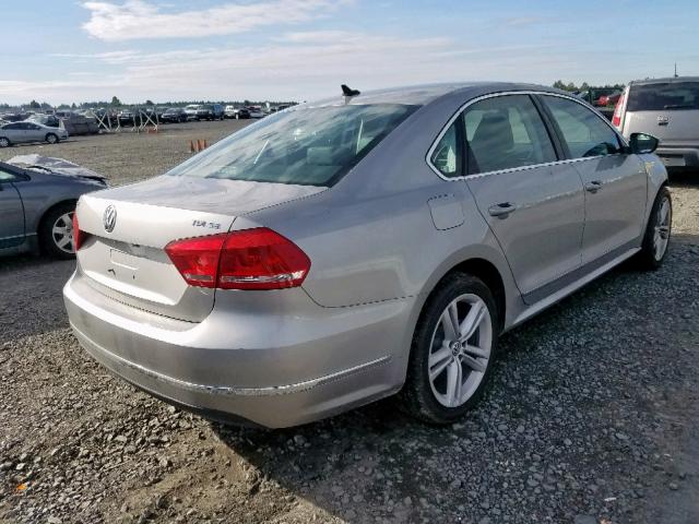 1VWBN7A36CC101846 - 2012 VOLKSWAGEN PASSAT SE SILVER photo 4