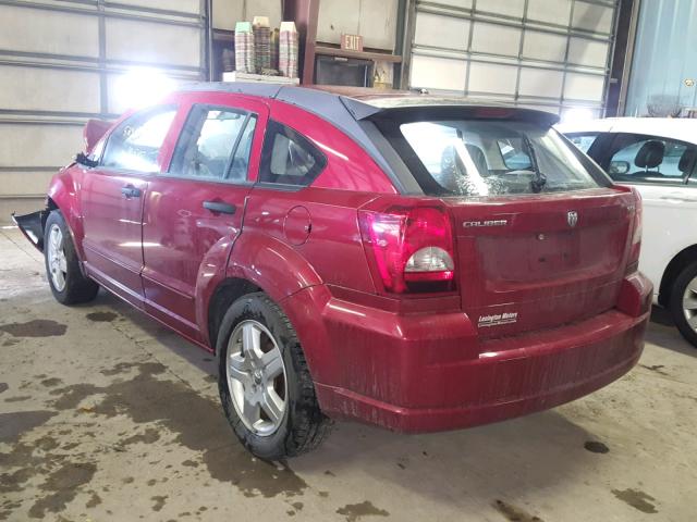 1B3HB48B18D760258 - 2008 DODGE CALIBER SX RED photo 3