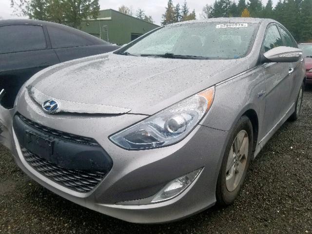 KMHEC4A47CA040463 - 2012 HYUNDAI SONATA HYB SILVER photo 2