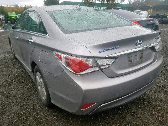 KMHEC4A47CA040463 - 2012 HYUNDAI SONATA HYB SILVER photo 3