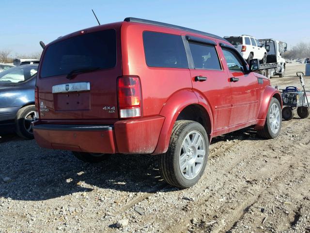 1D8GU58698W124643 - 2008 DODGE NITRO R/T RED photo 4