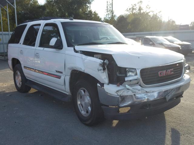 1GKEC13T45J182347 - 2005 GMC YUKON WHITE photo 1