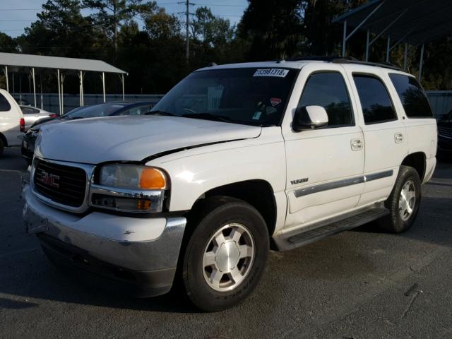 1GKEC13T45J182347 - 2005 GMC YUKON WHITE photo 2