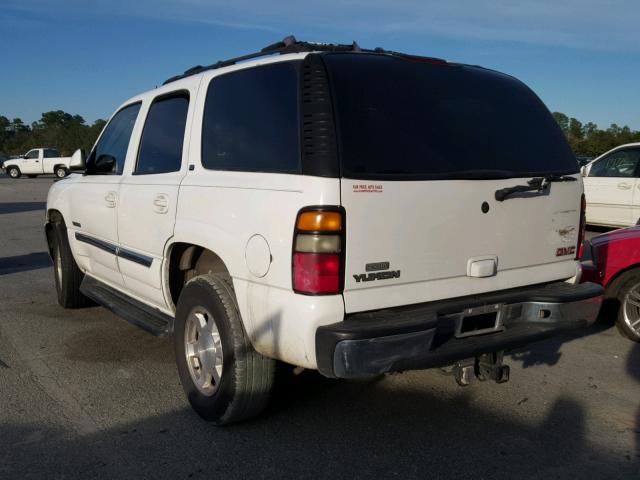 1GKEC13T45J182347 - 2005 GMC YUKON WHITE photo 3