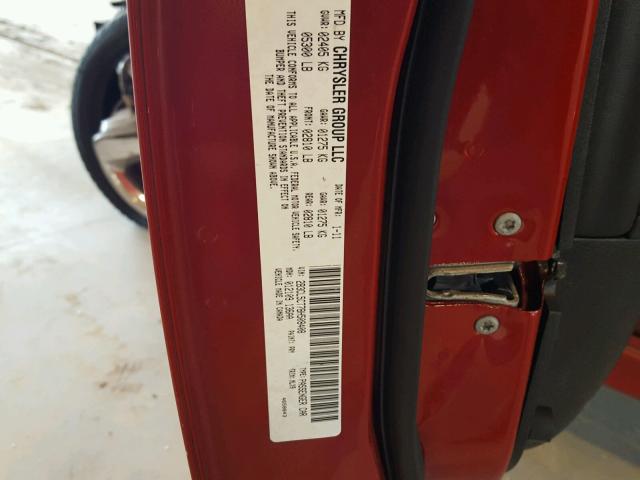 2B3CL5CT7BH508408 - 2011 DODGE CHARGER R/ RED photo 10
