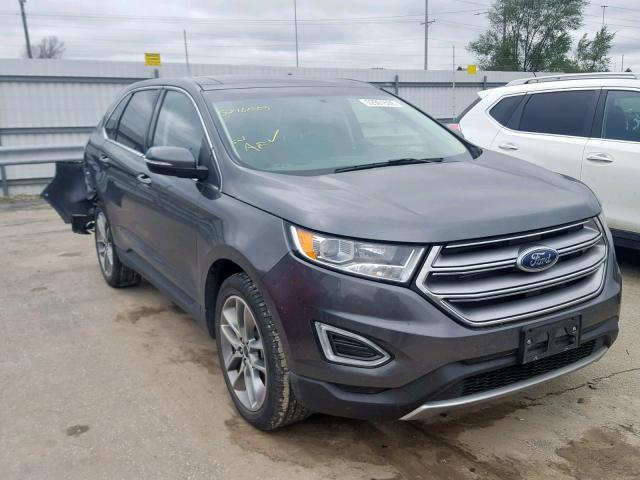 2FMPK4K85JBB15241 - 2018 FORD EDGE TITAN GRAY photo 1