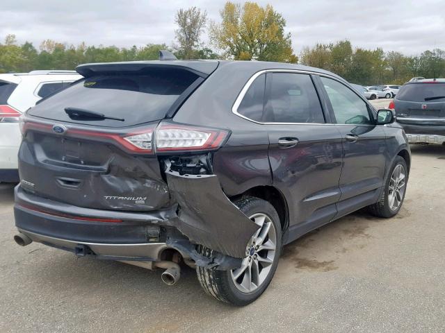 2FMPK4K85JBB15241 - 2018 FORD EDGE TITAN GRAY photo 4