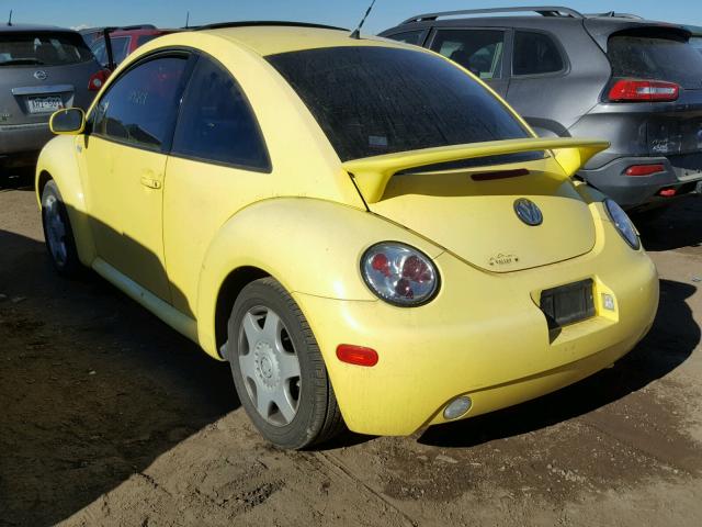 3VWCB21C51M457278 - 2001 VOLKSWAGEN NEW BEETLE YELLOW photo 3