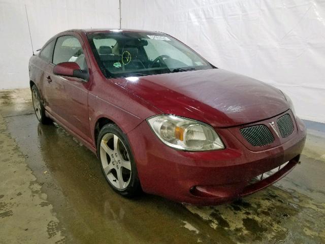 1G2AT18H797272128 - 2009 PONTIAC G5 GT BURGUNDY photo 1