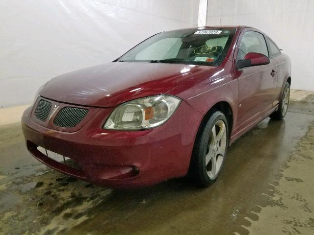 1G2AT18H797272128 - 2009 PONTIAC G5 GT BURGUNDY photo 2