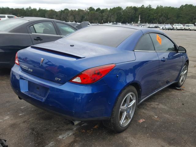 1G2ZH361474253413 - 2007 PONTIAC G6 GT BLUE photo 4