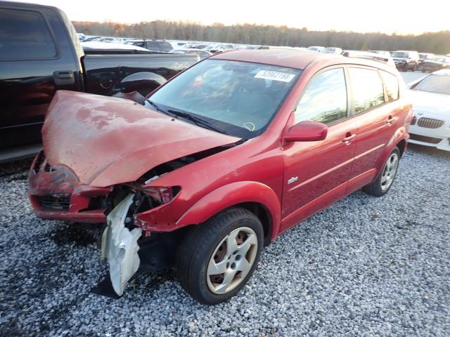 5Y2SL63805Z404634 - 2005 PONTIAC VIBE RED photo 2