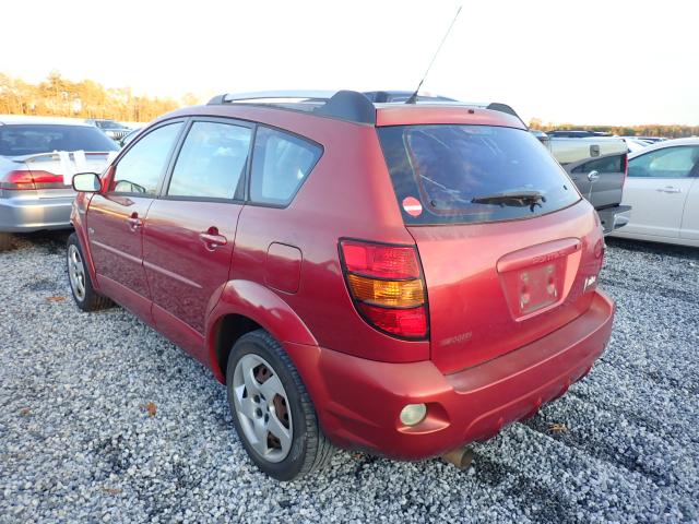 5Y2SL63805Z404634 - 2005 PONTIAC VIBE RED photo 3