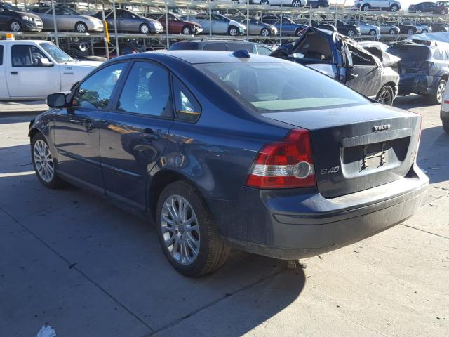 YV1MS382X72312113 - 2007 VOLVO S40 2.4I BLUE photo 3