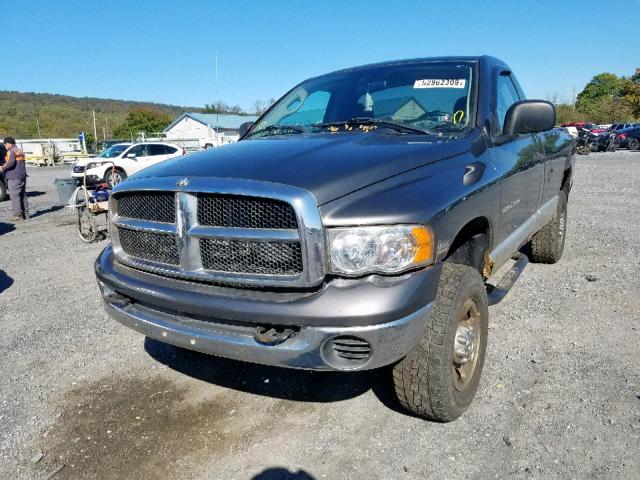3D7KU26D03G764505 - 2003 DODGE RAM 2500 S Մոխրագույն լուսանկար 2