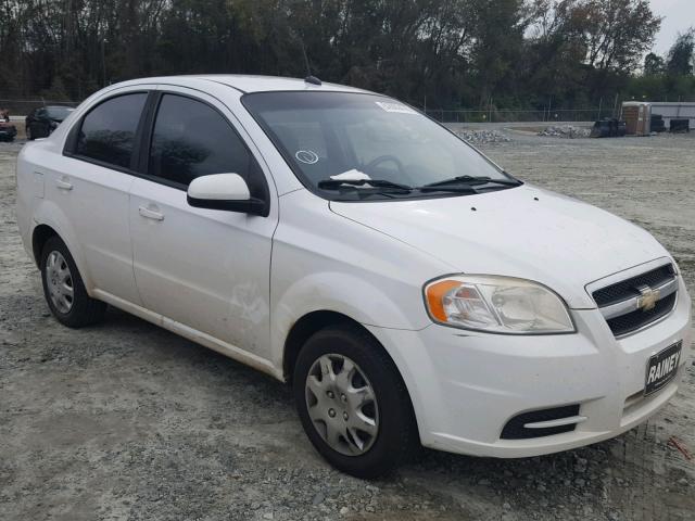 KL1TD5DE3AB112583 - 2010 CHEVROLET AVEO LS WHITE photo 1