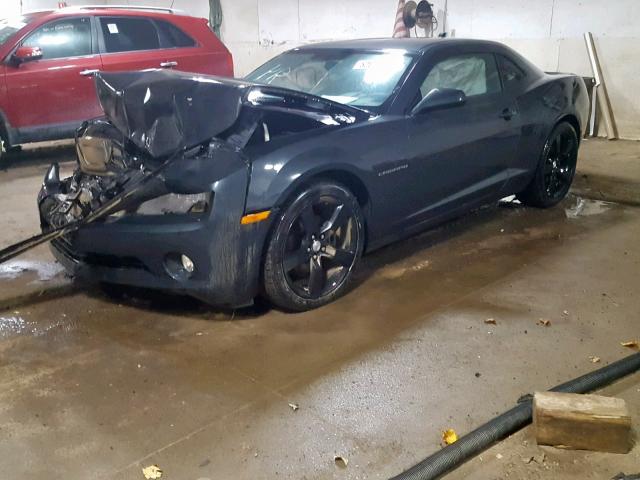 2G1FC1E39C9171732 - 2012 CHEVROLET CAMARO LT GRAY photo 2