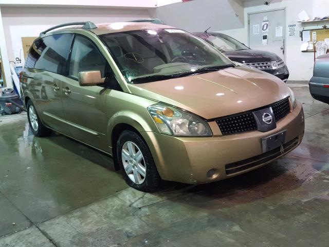 5N1BV28U24N331387 - 2004 NISSAN QUEST S GOLD photo 1