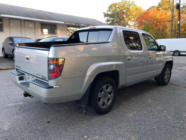 2HJYK16388H530790 - 2008 HONDA RIDGELINE SILVER photo 4