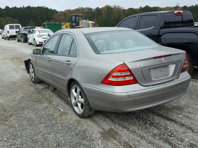 WDBRF61J74E018986 - 2004 MERCEDES-BENZ C 240 TAN photo 3