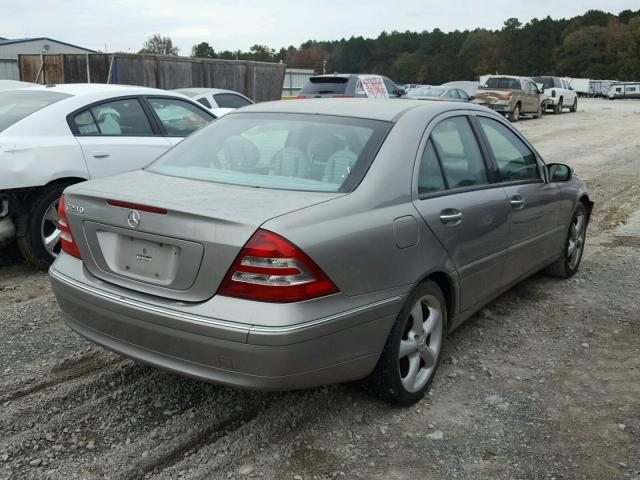 WDBRF61J74E018986 - 2004 MERCEDES-BENZ C 240 TAN photo 4