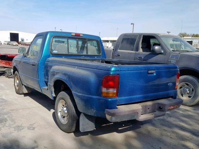 1FTCR10A2VPA99923 - 1997 FORD RANGER TURQUOISE photo 3