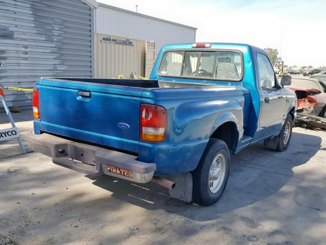 1FTCR10A2VPA99923 - 1997 FORD RANGER TURQUOISE photo 4