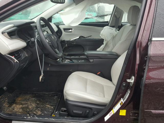 4T1BK1EB2GU237378 - 2016 TOYOTA AVALON XLE PURPLE photo 5