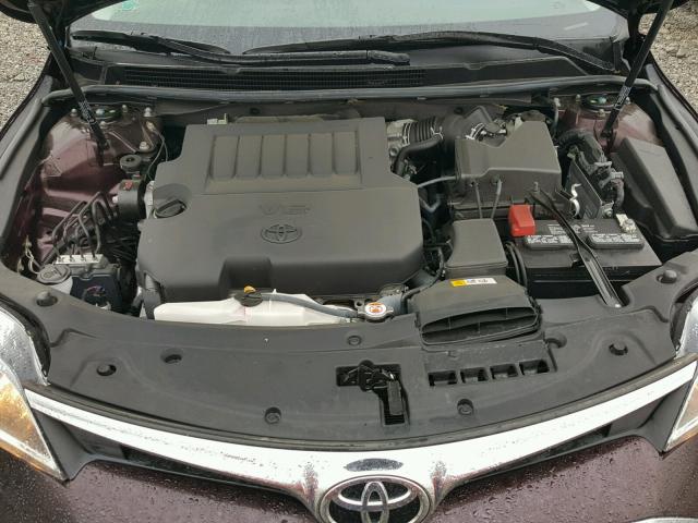 4T1BK1EB2GU237378 - 2016 TOYOTA AVALON XLE PURPLE photo 7