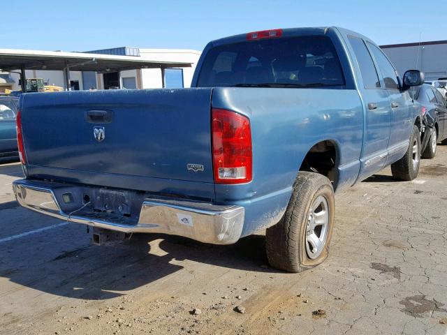 1D7HA18N55S174170 - 2005 DODGE RAM 1500 S BLUE photo 4