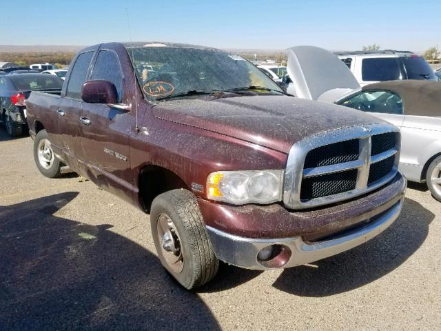 1D7HA18D85J583633 - 2005 DODGE RAM 1500 S MAROON photo 1