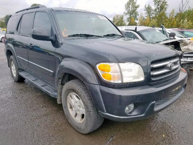 5TDBT48AX1S021781 - 2001 TOYOTA SEQUOIA LI BLACK photo 1