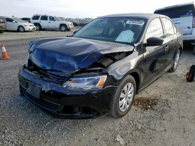 3VW2K7AJ5DM391665 - 2013 VOLKSWAGEN JETTA BASE 黑色 照片 2