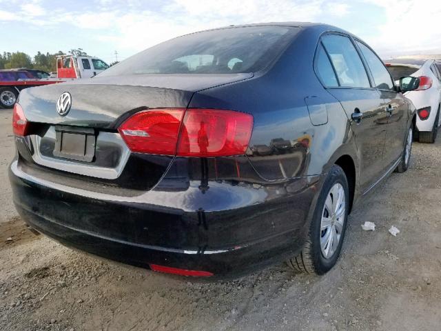 3VW2K7AJ5DM391665 - 2013 VOLKSWAGEN JETTA BASE 黑色 照片 4