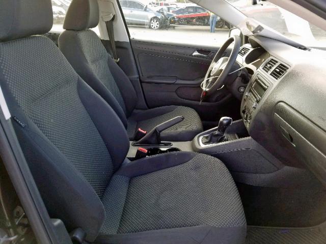 3VW2K7AJ5DM391665 - 2013 VOLKSWAGEN JETTA BASE 黑色 照片 5