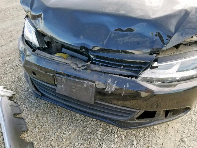 3VW2K7AJ5DM391665 - 2013 VOLKSWAGEN JETTA BASE 黑色 照片 9