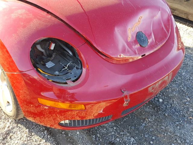 3VWRG3AG2AM018902 - 2010 VOLKSWAGEN NEW BEETLE RED photo 9