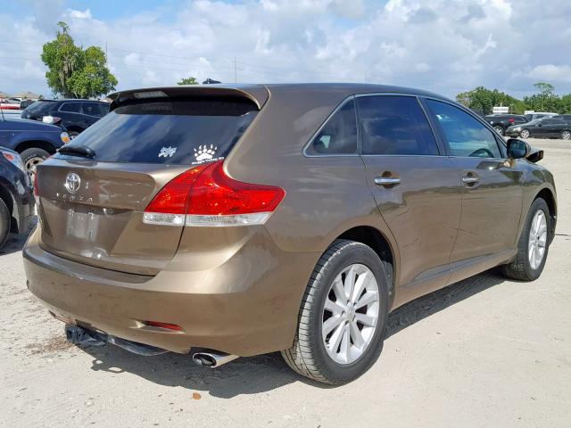 4T3ZA3BB3AU021023 - 2010 TOYOTA VENZA BROWN photo 4