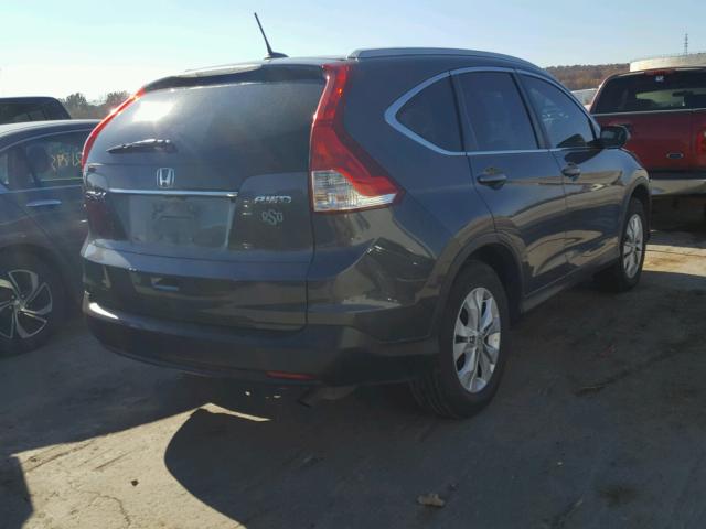 2HKRM4H79DH639703 - 2013 HONDA CR-V EXL GRAY photo 4