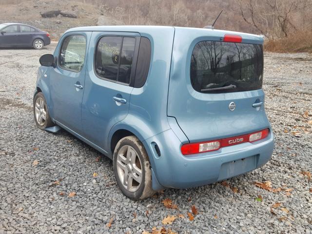 JN8AZ28R79T114019 - 2009 NISSAN CUBE BASE BLUE photo 3